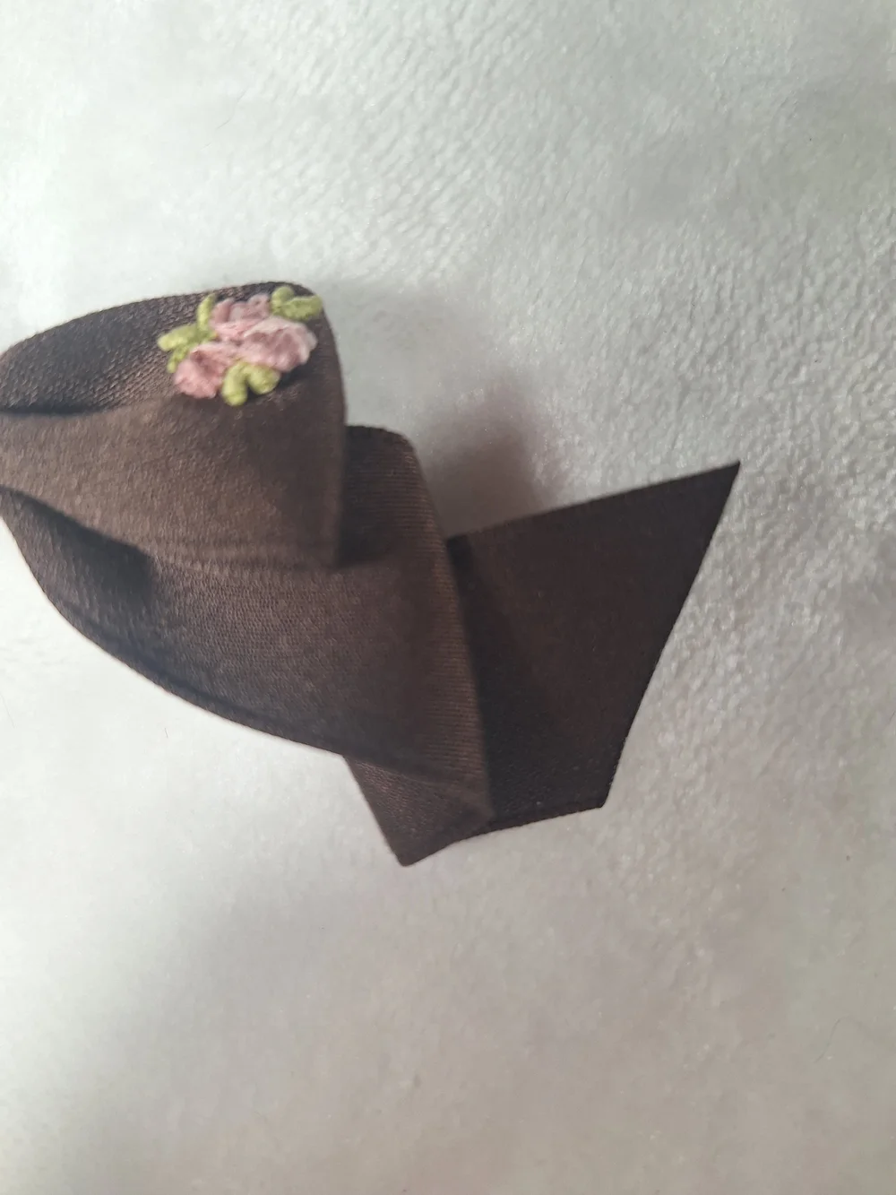 Innocent World Brown Floral Hair Bow Clips | Set of 2 | Classic Lolita